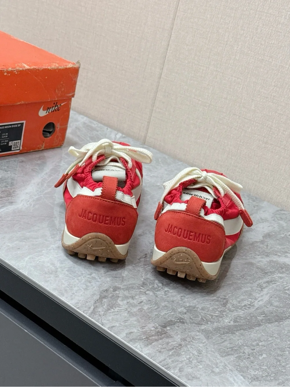 Nike Red and White Women's Sneakers